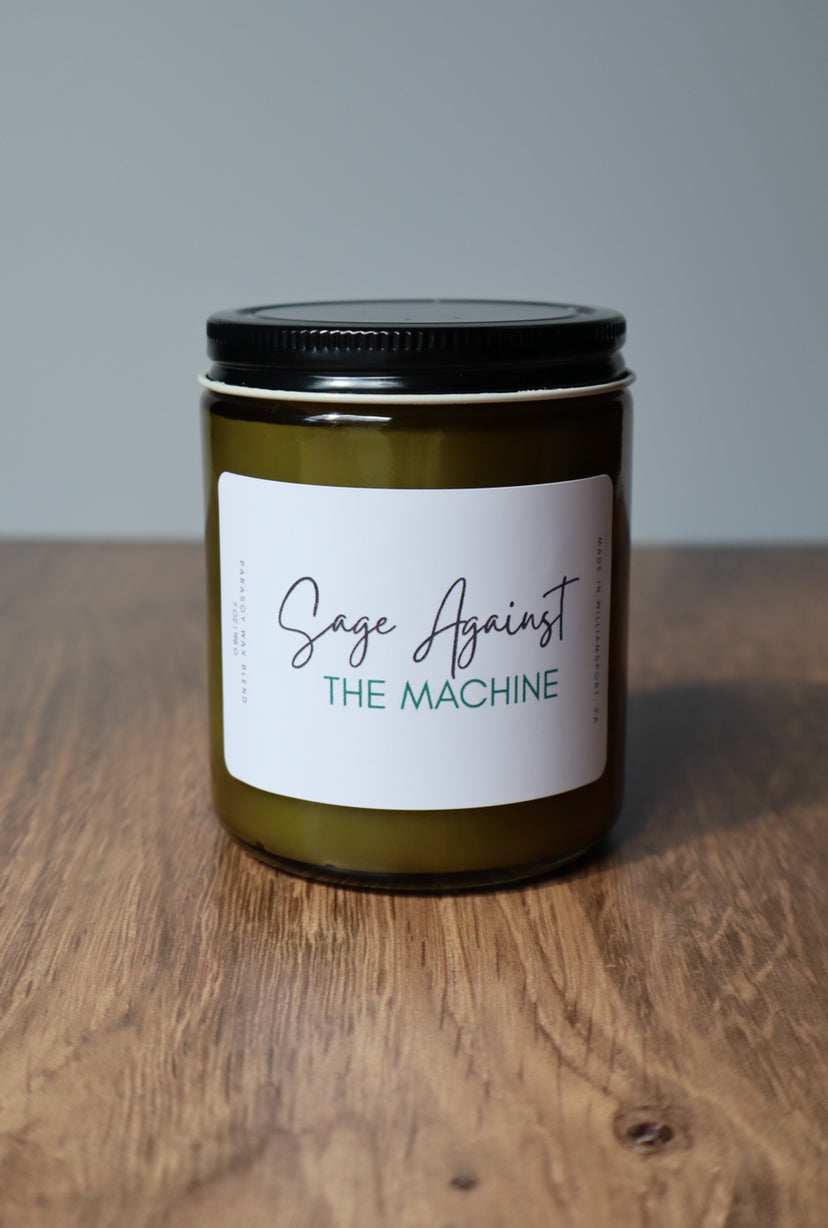 Sage Against the Machine candle