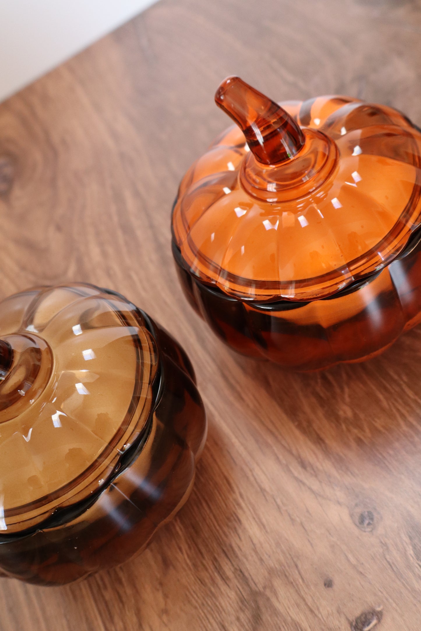 Glass Pumpkin Candles