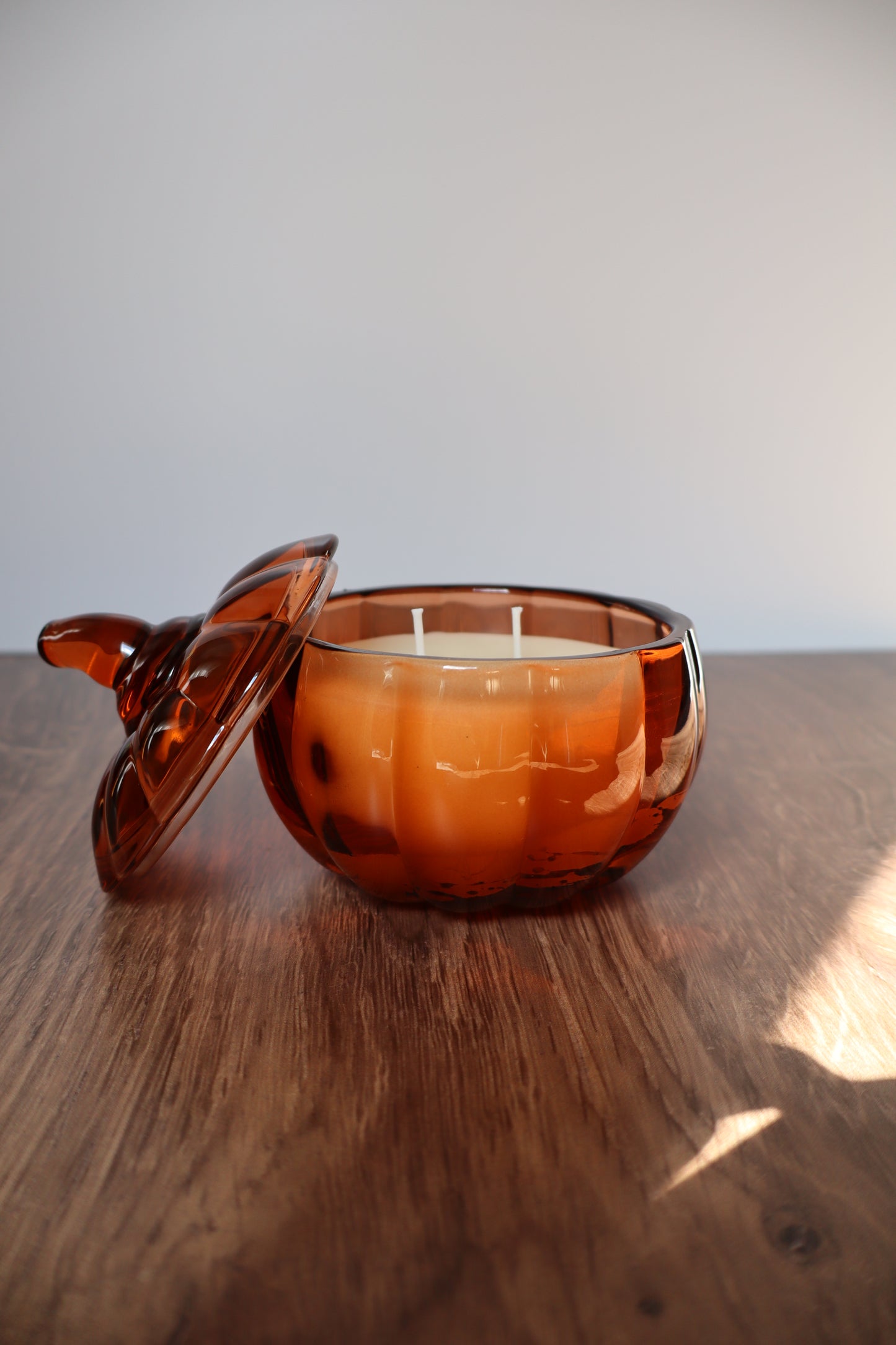 Glass Pumpkin Candles