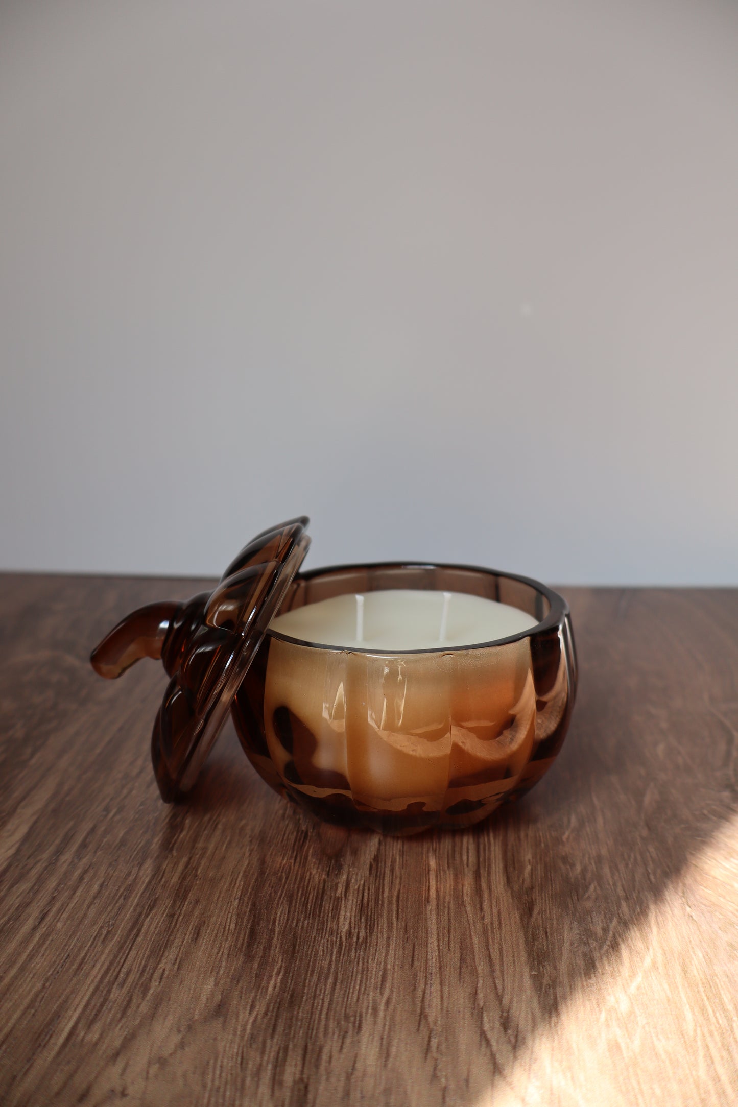 Glass Pumpkin Candles