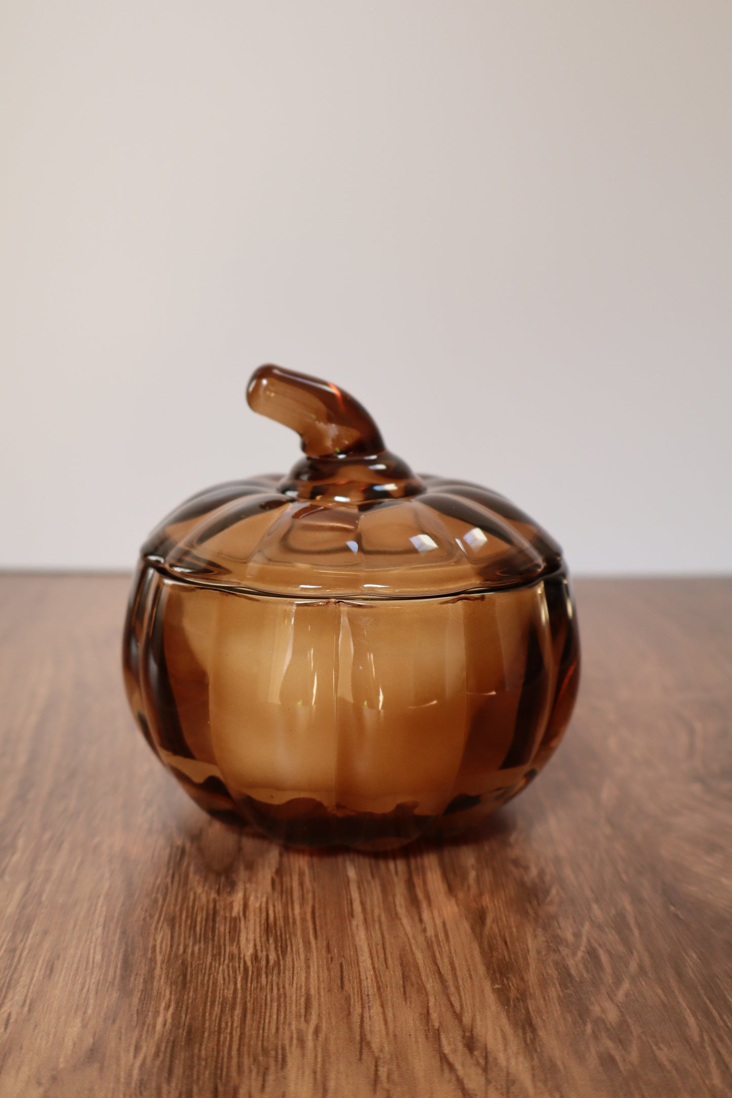 Glass Pumpkin Candles