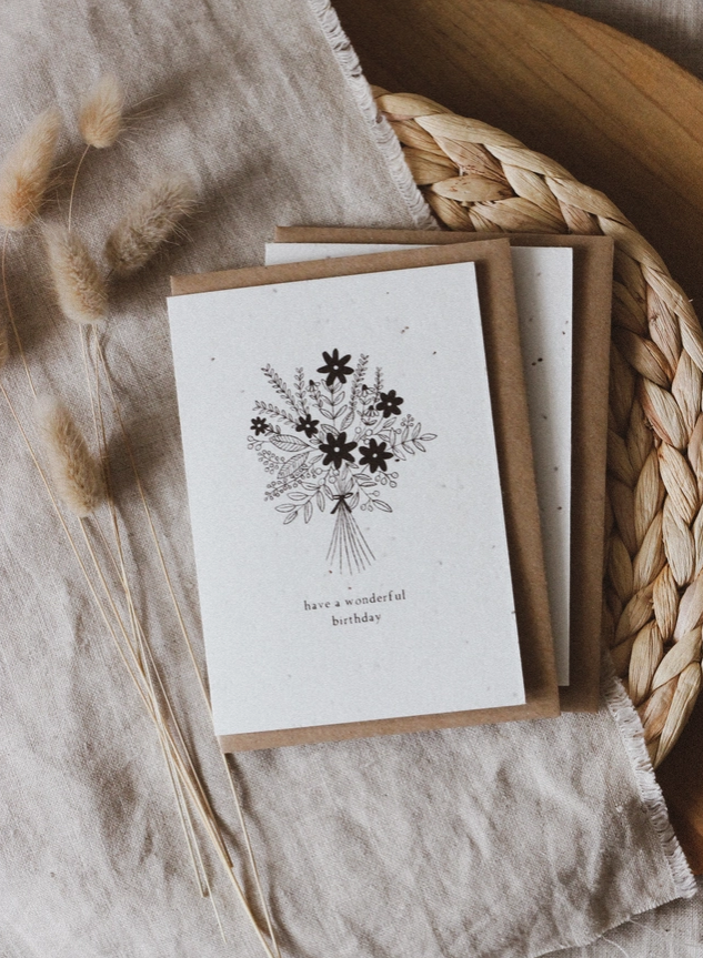 wildflower seed cards Plantable Wildflower Seed Cards – Wallflower Candle Co