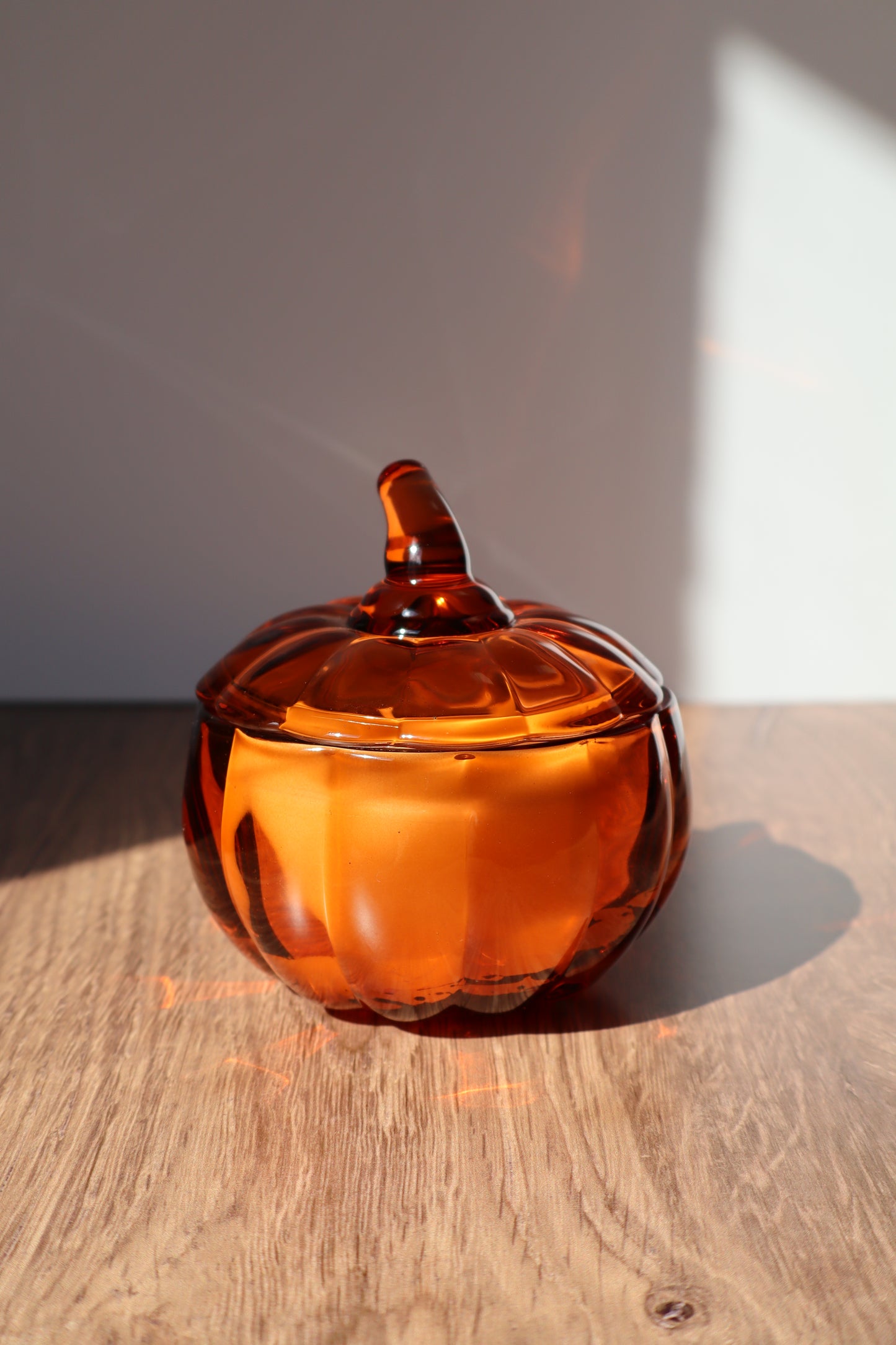 Glass Pumpkin Candles