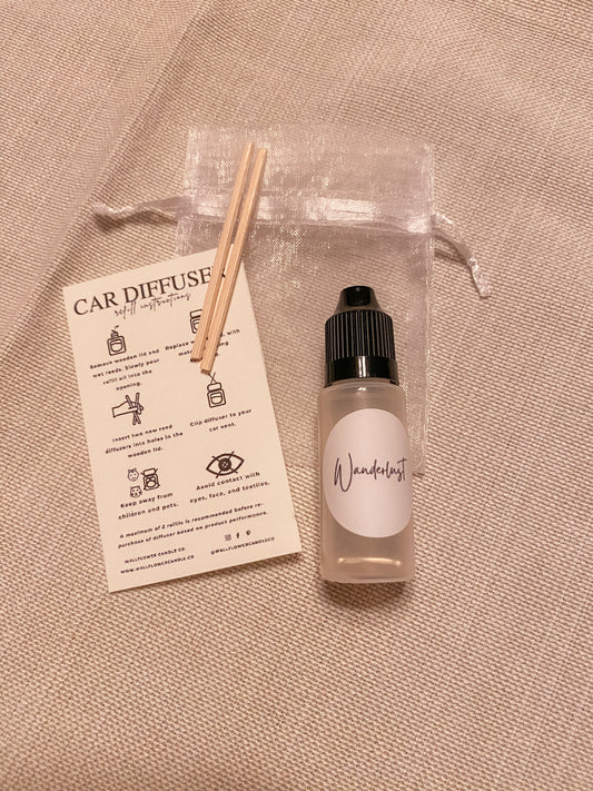 Wanderlust Car Diffuser refill kit