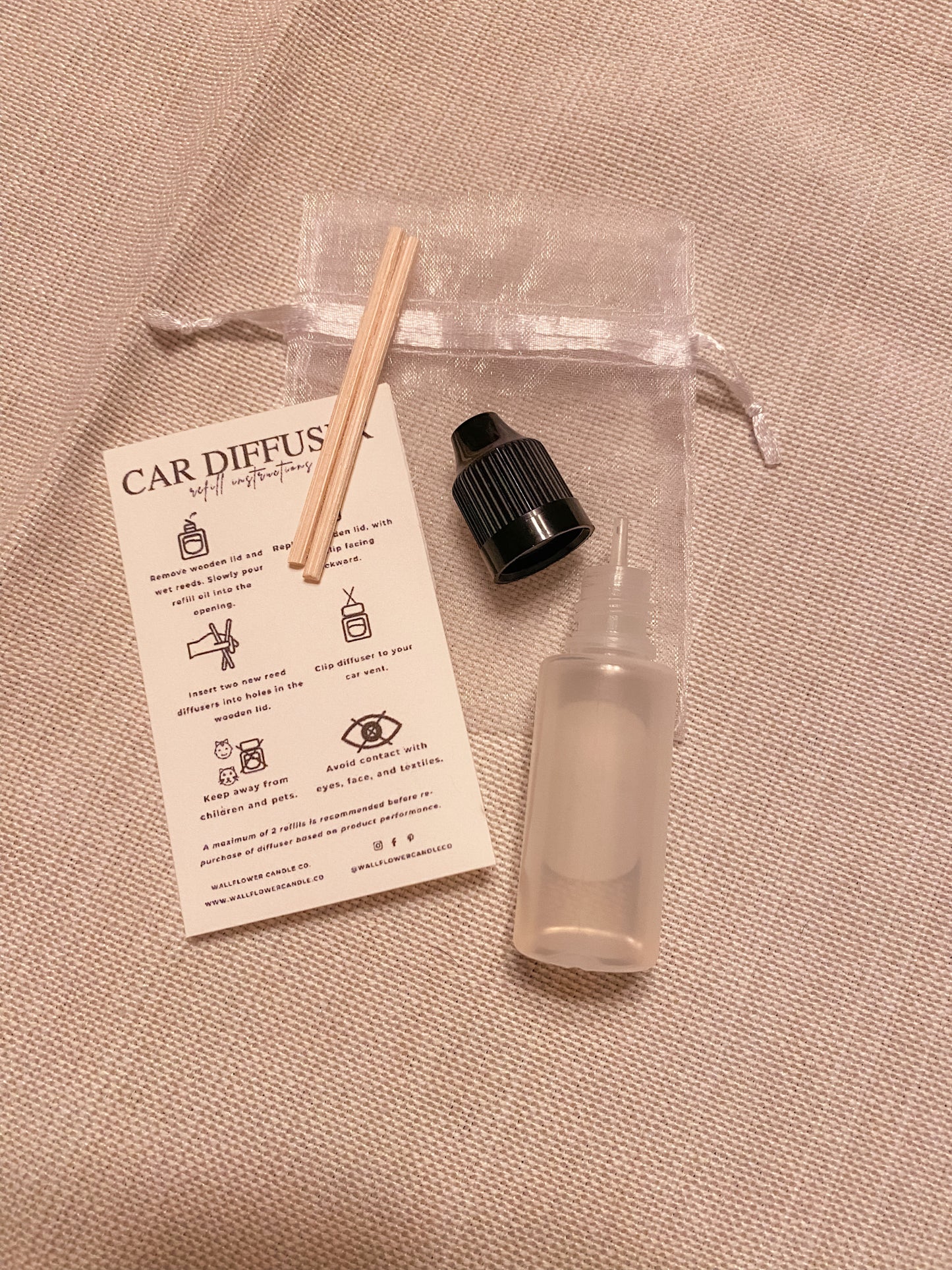 Cabin Weekend Car Diffuser refill kit