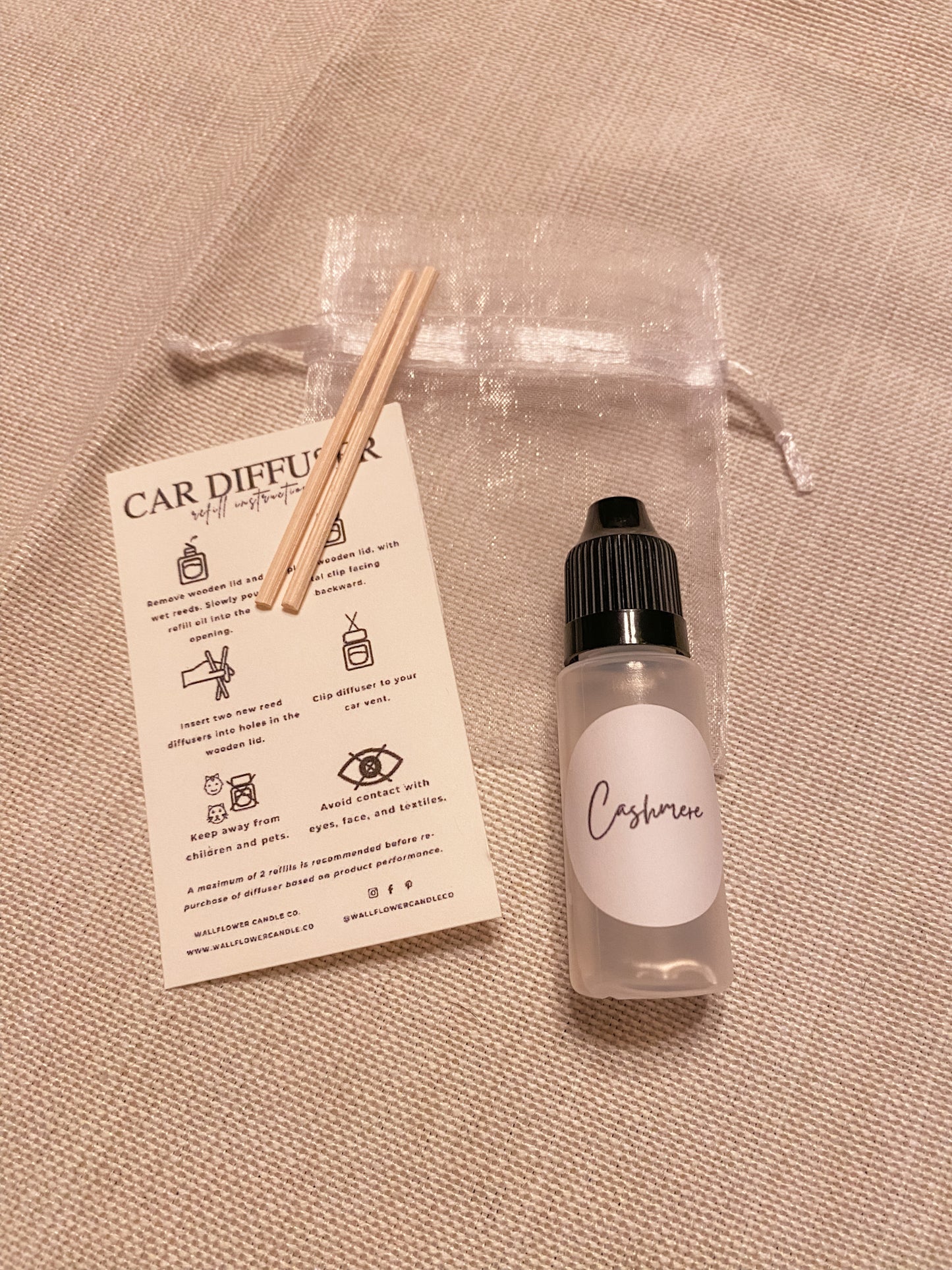 Cashmere Car Diffuser refill kits