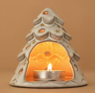 White Christmas Tree Tealight holder