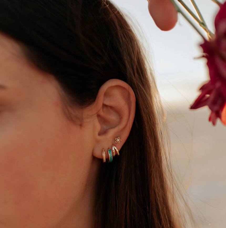 Sadie Double Band Hoops